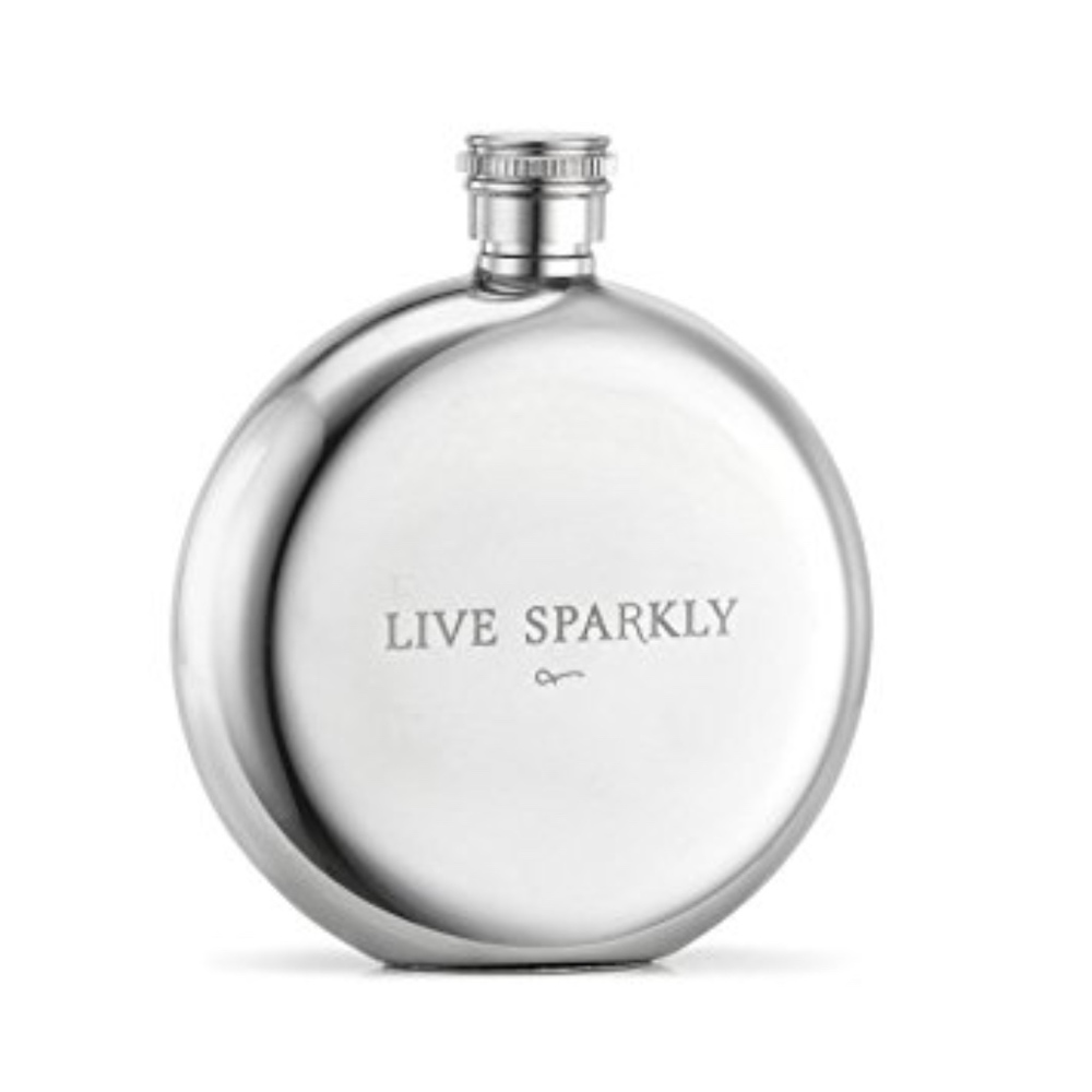 Live Sparkly Stainless Steel Flask